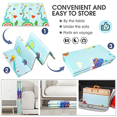 Crawling Mat Play Mat Baby Harmless, Play Mat Baby Carpet Baby Mat Foldable Play Blanket Crawling Mat Baby Floor Mat, Portable for indoor or outdoor use