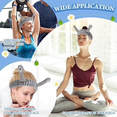 Face Wash Headband Palm And Snail Spa Hair Bands Make Up