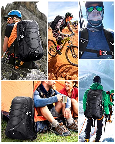 Hiking Backpack 45L, Waterproof Backpack Trekking Backpack Travel Backpack, Outdoor Backpack with Reflective Stripes For Hiking, Cycling, Climbing, Mountaineering and Travel Sports