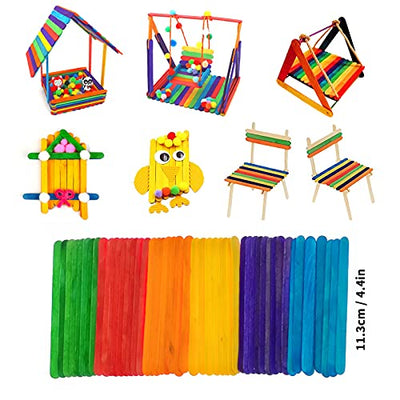 Craft Set Kids 1300+ Pieces DIY Craft Decorations Crafting To Decorate Craft Supplies With Pipe Cleaners Colorful, Pompoms, Googly Eyes, Feathers Crafting