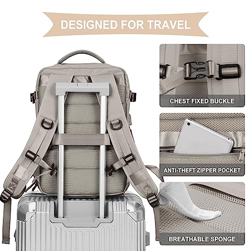 Cabin Bag for EasyJet 45x36x20 Travel Backpack Ryanair with USB Port Airplane Backpack Hand Luggage Backpack for Laptop Daypack Casual Folder