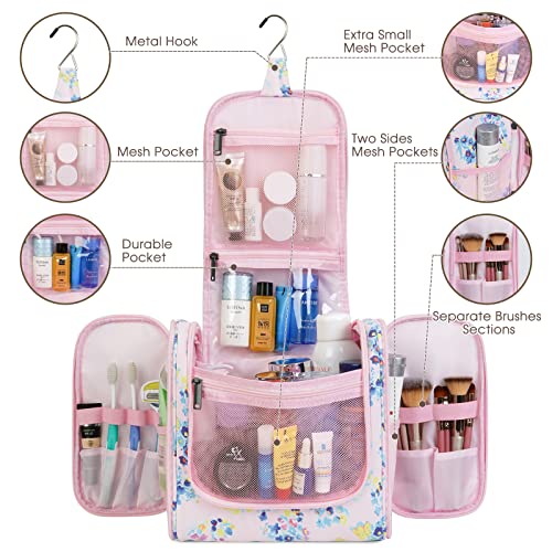 Trousse de toilette - Trousse cosmétique - Trousse de toilette, Fleur Rose