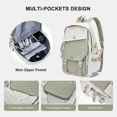 Schultasche Sekundarschule Daypack, 14 Zoll Laptop Rucksack, wasserresistent Rucksack für Teenager