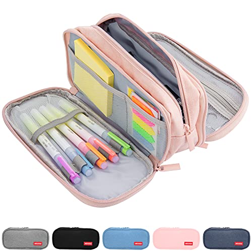 Pencil Case Pencil Case 3 Compartment, Large Capacity Pencil Case for School