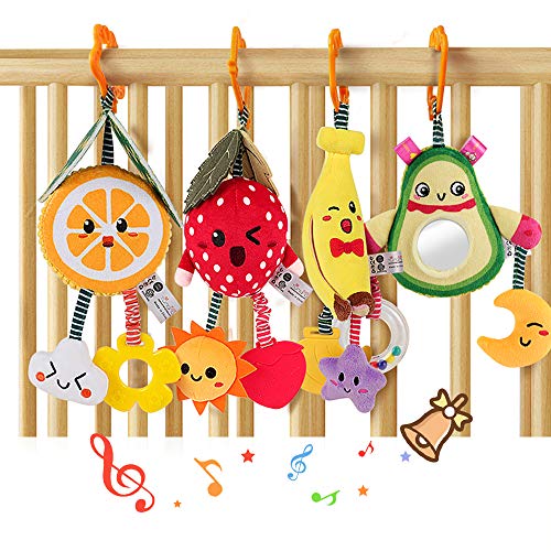 Baby Toy 6 Months Soft Rattle Crib Stroller Toy