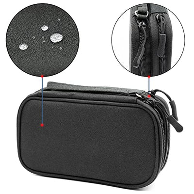 Cable Organizer Bag Waterproof Small Cable Bag Double Layer Fixed Plate Bag Electronic Bag Electrical Organizer Cable Bag Electronic Accessories