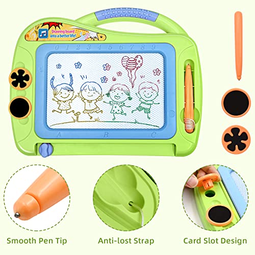 Magnetic Board, Magic Painting Board, Drawing Board with 2 Stamps, Doodle Sketch Pad, Board, Drawing Board, Learning Toy