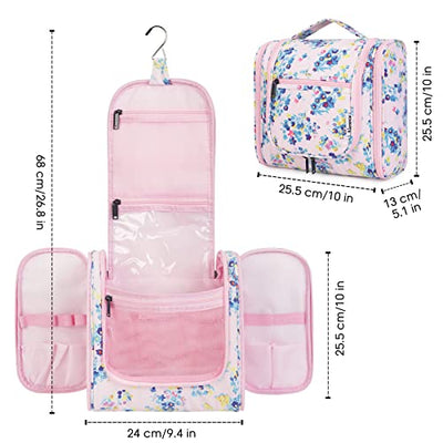 Trousse de toilette - Trousse cosmétique - Trousse de toilette, Fleur Rose