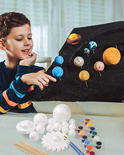 Solar system model foam ball set