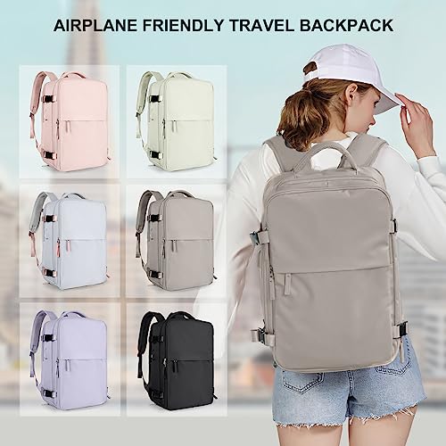 Cabin Bag for EasyJet 45x36x20 Travel Backpack Ryanair with USB Port Airplane Backpack Hand Luggage Backpack for Laptop Daypack Casual Folder