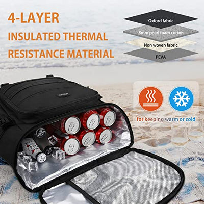 Waterproof Insulated Cooler Bag Large Picnic Backpacks Lightweight Lunch Bag Backpacks Cooler Bag for Camping BBQ Hiking Picnic