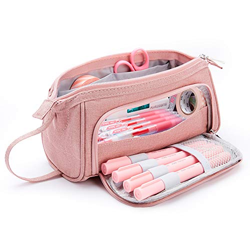 Capacity pencil case holder pencil case pen holder pencil case makeup bag with holder stationery organizer for school & office