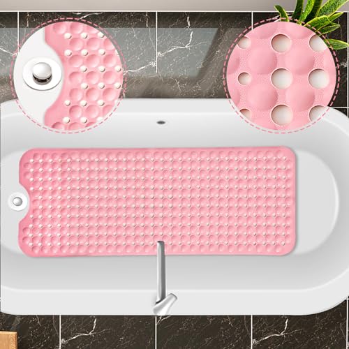 Tapis de baignoire antidérapant, tapis antidérapant, ventouses de baignoire en PVC et caoutchouc, pour baignoire