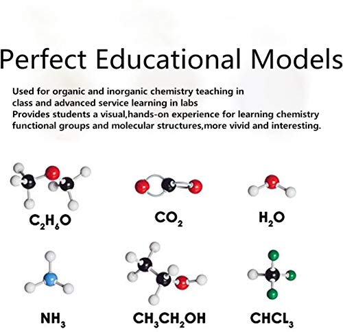 Chemistry Molecule Model, Molecule Model Organic Inorganic Structure Kit 240 pieces with atom links and instructions for teachers, students and scientists