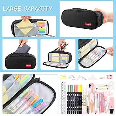 Pencil Case Pencil Case 3 Compartment, Large Capacity Pencil Case for School