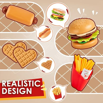 Kids kitchen play kitchen accessories for kids, hamburger fast food food kids grill toy mud kitchen accessories outdoor, role playing games