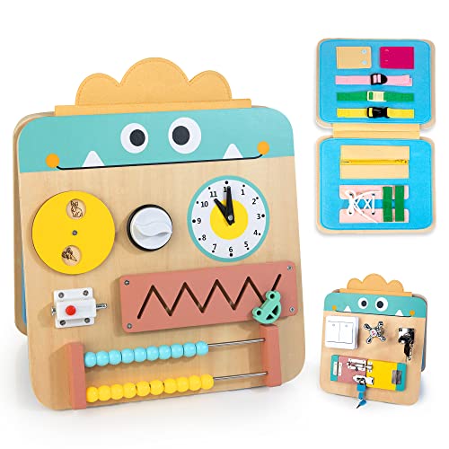 17 in 1 wooden busy board for kids