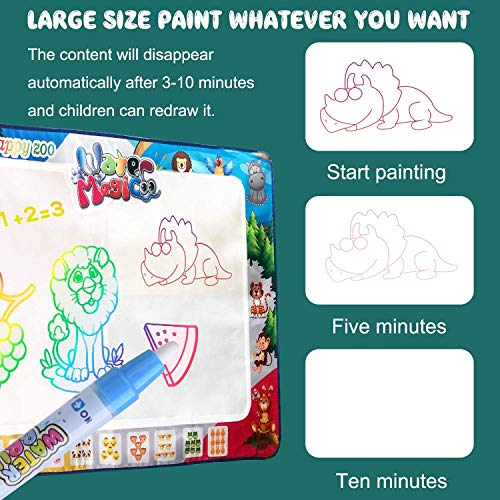 Animal water painting mat