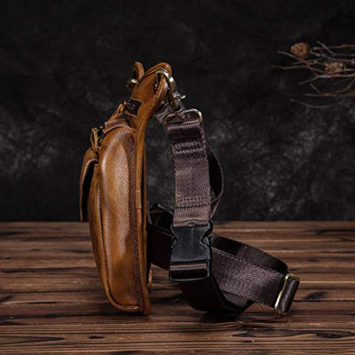 Genuine Leather Backpacks Leg Bag Hip Bag