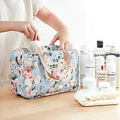 Toiletry bag for hanging, large, portable, waterproof, cosmetic bag, shaving bag, make-up organizer, toiletries, bathroom