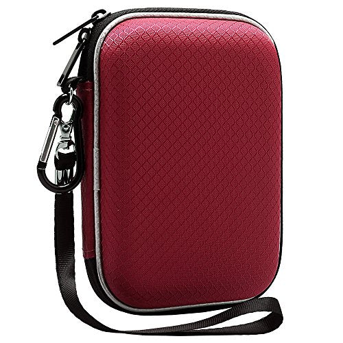 External Hard Drive Case Hard Drive Case for Western Digital WD Elements/WD My Passport Ultra/Seagate Game Drive Portable Drive 2.5 inch HDD 500GB 1TB 2TB 3TB 4TB 5TB Protective Case Shockproof, Red