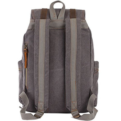 Vintage Backpacks, Canvas Laptop Backpack School Backpack Daypack Stylish Backpack for Outdoor Hiking Trip Camping with Large Capacity