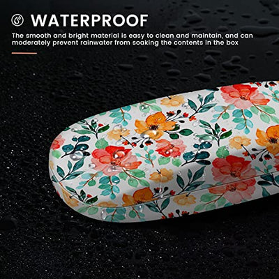 Hard-shell glasses case made of PU leather, portable travel case