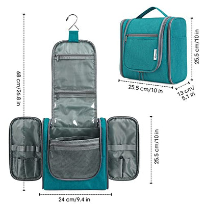 Kulturtasche - Kosmetiktasche - Waschbeutel, Teal (groß)