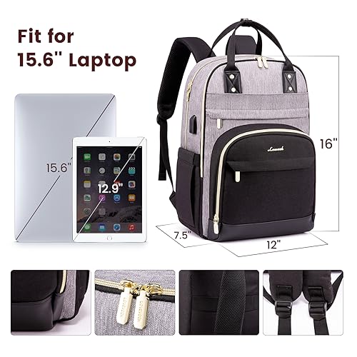 Rucksack Laptop-Rucksack 15,6 Zoll Schulrucksack Teenager Wasserdichte Schultasche