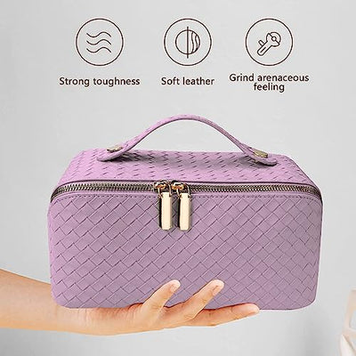 Large Capacity Travel Cosmetic Bag, Portable Make Up Bag