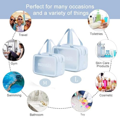 Cosmetic bag, toiletry bag, dry and wet separation, portable waterproof toiletry bag