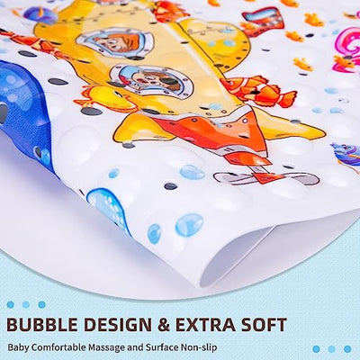 Tapis de bain bébé, tapis de bain, tapis de bain XL pour enfant, tapis de bain antidérapant 100x40 