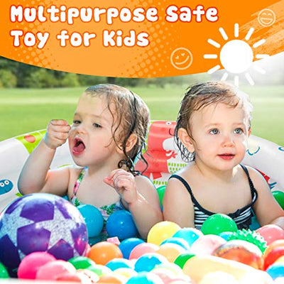 Inflatable Paddling Pool - Beach Buddies Baby Pool Kids Set Up Paddling Pool, Multicolor Ø 90 x 20 cm