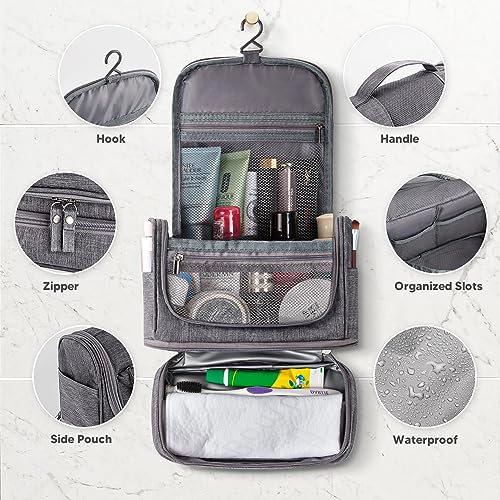 Toilet bag to hang up Foldable wash bag with hook Toilet bag with handle Hanging for make-up and toiletries