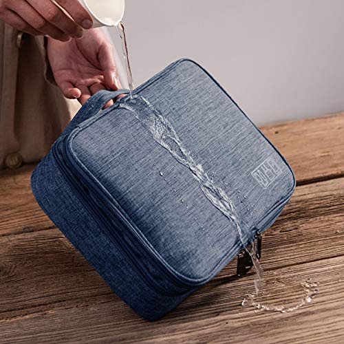 Cable organizer bag Waterproof cable bag Fixed plate bag Electronic bag Double layer