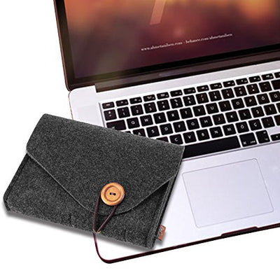 Sac de rangement en feutre, sac de rangement portable pour accessoires électroniques de voyage pour MacBook Laptop Mouse Power Adapter Cable Power Bank Mobile Phone Accessories Charger SSD HHD