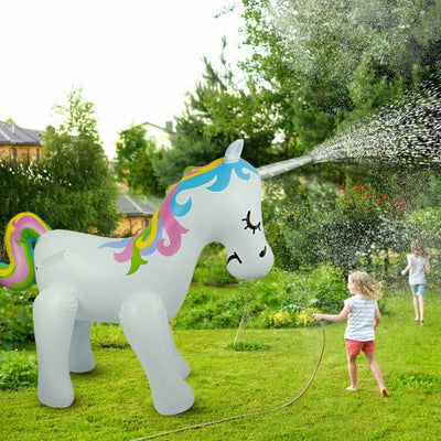 Inflatable Unicorn Sprinkler Water Toy for Kids Outdoor Summer Yard and Outdoor Playing