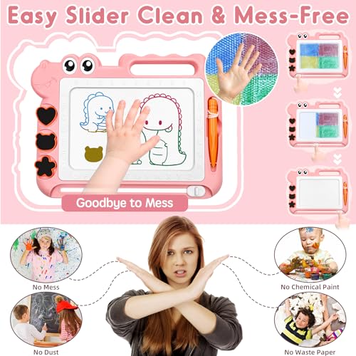 Colourful Magnetic Drawing Board Learning Toy from 2-7 Years, Magnetic Board Travel Size Children's Toy