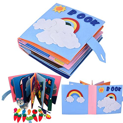 3D Felt Busy Book Sensory Soft Toy & Baby Books