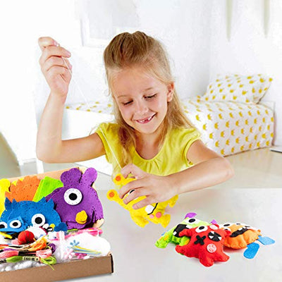 Monster Sewing Kit Sewing Kits for Kids Jungle Animal Felt Sewing Kit Wild Animal Beginners Sewing Kit