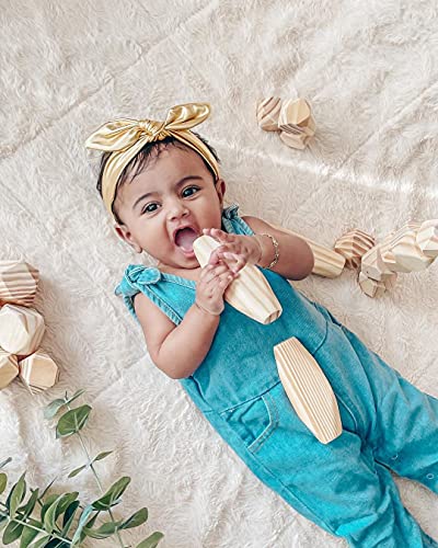 Pierres d'équilibrage en bois pour enfants, ensemble de pierres empilables en bois de pin, jouets de motricité