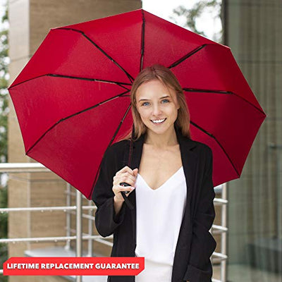 Umbrella - Pocket umbrella - Open and close automatically - Small, compact, lightweight, strong, windproof and stormproof