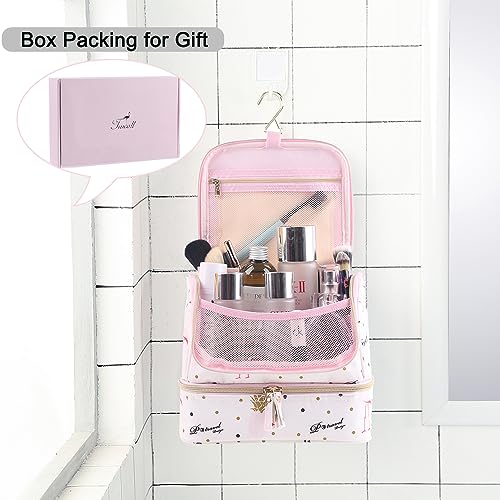 Toilet bag to hang toilet bag - wash bag cosmetic bag with hook for travel, vacation, outdoor