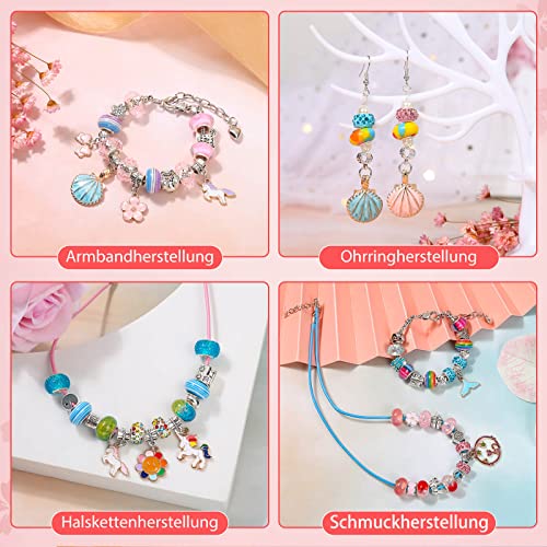 Jewelry craft kits charm bracelet craft kit gifts DIY jewelry making kit toys for kids adults jewelry making kit bead snake necklace