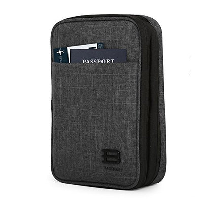 Electronics Bag, Double Layer Electronic Bag Travel for iPad Mini, Cable, Charger, Adapter, Powerbank, USB Sticks, SD Cards