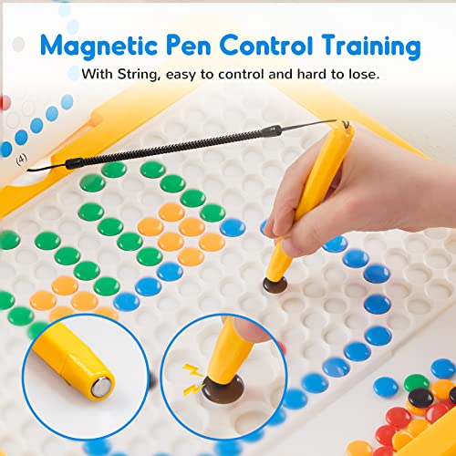 2 Pack Magnetic Drawing Board, Magnetic Painting Board and Large Magic Coloring Board for Kids, Early Learning, Sensory, Art, Toddler, Preschool