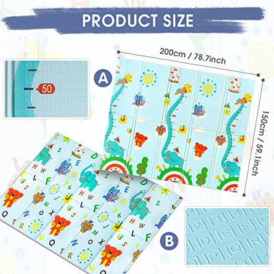 Crawling Mat Play Mat Baby Harmless, Play Mat Baby Carpet Baby Mat Foldable Play Blanket Crawling Mat Baby Floor Mat, Portable for indoor or outdoor use