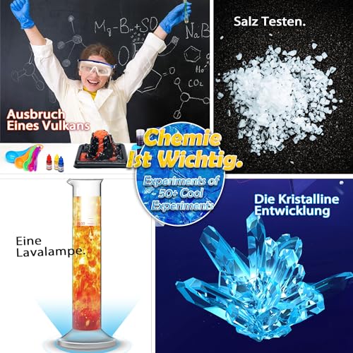 56 science experiments for children from growing crystals, volcano toys, activity toys