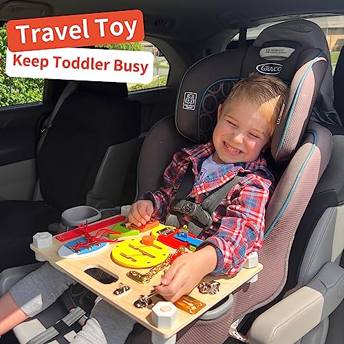 Activity Board for Toddlers, Baby Sensory Wooden Toy