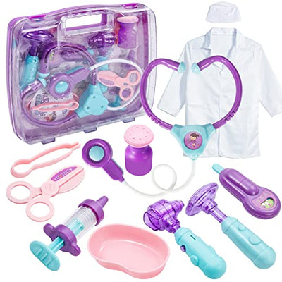 Doctor case doctor set kids doctor coat, doctor toys 3+ year young, doctor games gifts toys